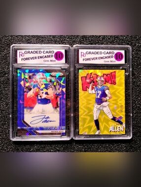 Josh Allen Buffalo Bills MVP Gold Kaboom Cracked Ice Autograph Football Rookie